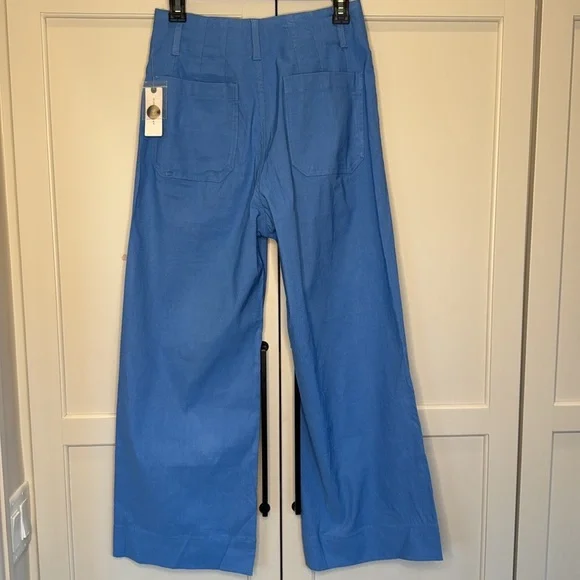 Anthropologie Maeve Colette Cropped Women’s Size 28 Wide Leg Crop Pants NWT - Picture 7 of 10